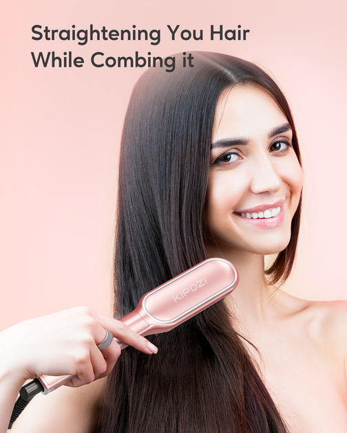 Hair Straightener Brush Kipozi