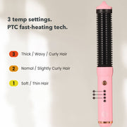 KIPOZI Hair Straightener Brush with Curling Function, Negative Ion Hair Straightener Comb, Instant Heating