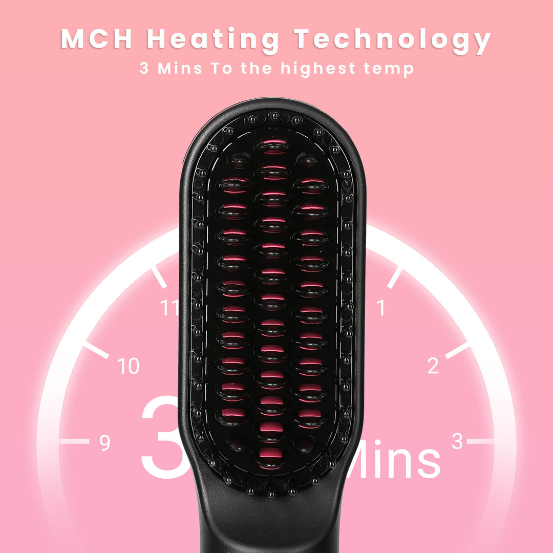 In Professional Hair Straightener Brush - Technical View