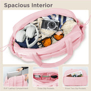 KIPOZI Travel Duffel Bag, Weekender Bag for Women with Wet Pocket, Lightweight Carry on Gym Bag for Women, Personal Item Travel Bag for Airlines, Overnight Tote Bag for Women, Water Resistant, Pink