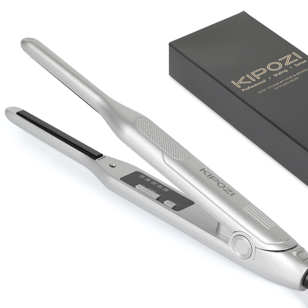 Pencil Flat Iron For Short Hair Mini Hair Straightener Titanium Ceramic Beard Hair Small Flat - View #5