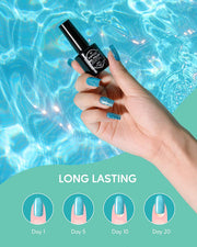 KIPOZI 6 Colors Gel Polish Kit - Blue Ocean Series Color - Kipozi
