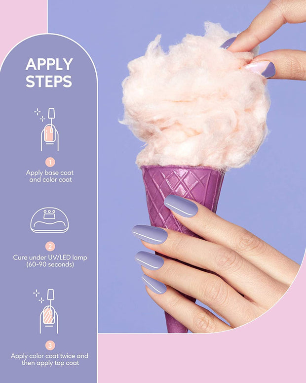 KIPOZI 6 Colors Gel Polish Kit - Nude Color - Kipozi