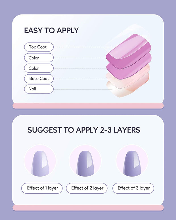 KIPOZI 6 Colors Gel Polish Kit - Nude Color - Kipozi