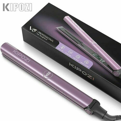 KIPOZI Flat Iron 2 In 1 Professional Hair Straightener Nano Titanium Ionic LCD.