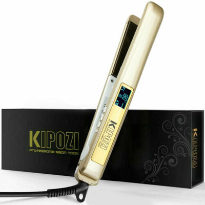 KIPOZI Professional Hair Straightener Salon Flat Iron Hair Styler 2 In 1 Curling