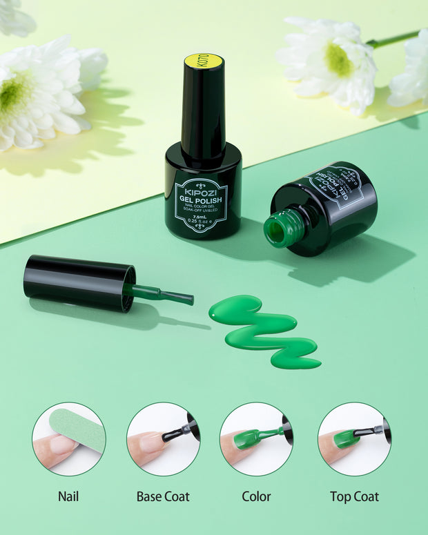 KIPOZI 6 Colors Gel Nail Polish Set-AB060-9