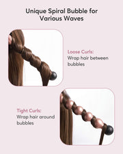 KIPOZI 186C5 5 in 1 Curling Wand Set