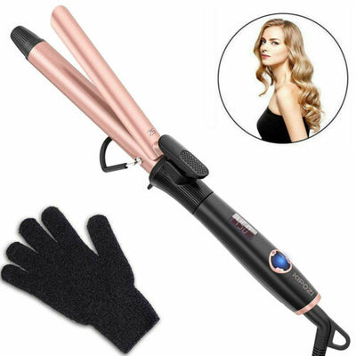 KIPOZI Hair Curler 1 inch Ceramic Coating Barrel Anti-scalding Cool Tip