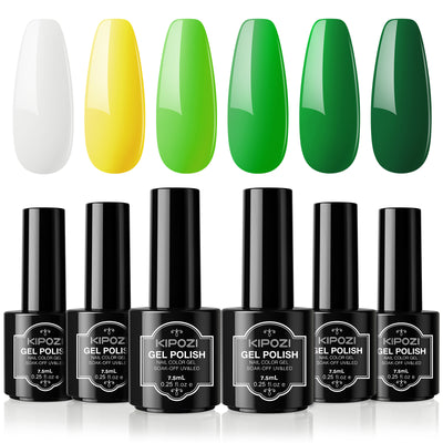 KIPOZI 6 Colors Gel Nail Polish Set-AB060-9
