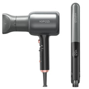 Hair Dryer and Hair Straightener Set - Grey - Kipozi