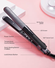 Hair Dryer and Hair Straightener Set - Grey - Kipozi