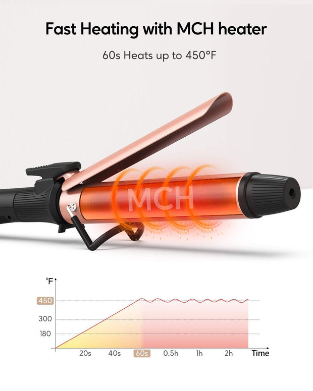 1.2-Inch Curling Iron Hair - Kipozi