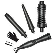 5 Interchangeable Barrel + 1 Curling Iron Brush - Kipozi