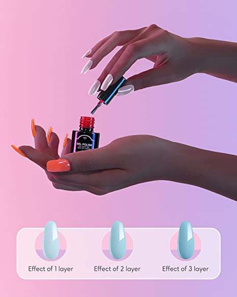 30 + 5 Pcs Gel Nail Polish Set - Garden Collection - Kipozi