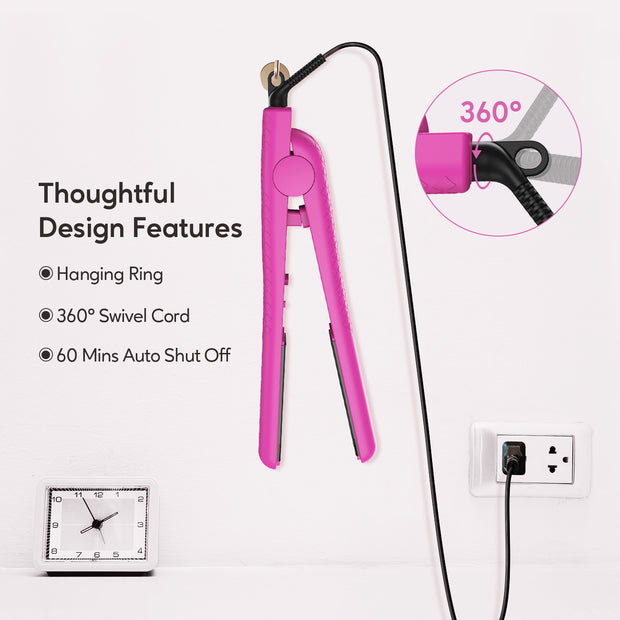 1-Inch Mini Hair Straightener - Kipozi