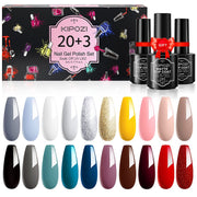 KIPOZI 20 Pcs Gel Nail Polish Set - AB203M - Kipozi