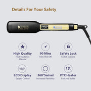 1.75-Inch Wide Straightener Flat Iron - Kipozi