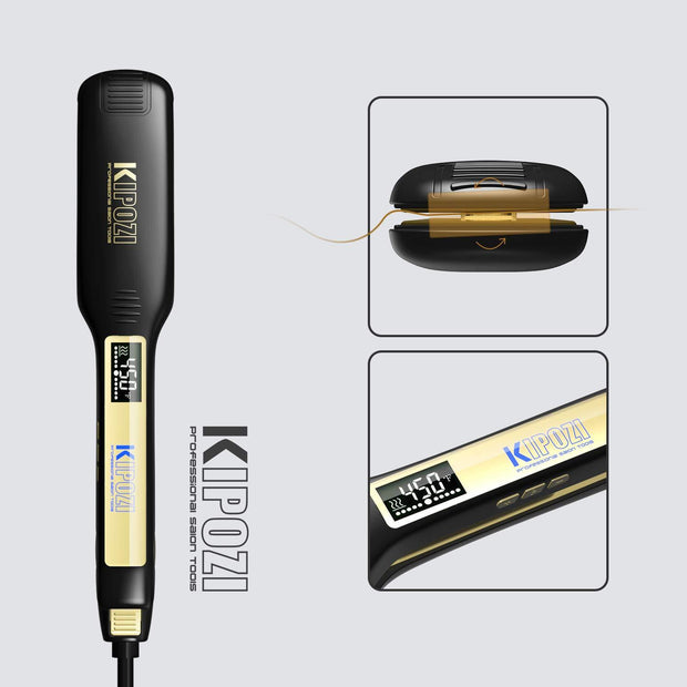 1.75-Inch Wide Straightener Flat Iron - Kipozi