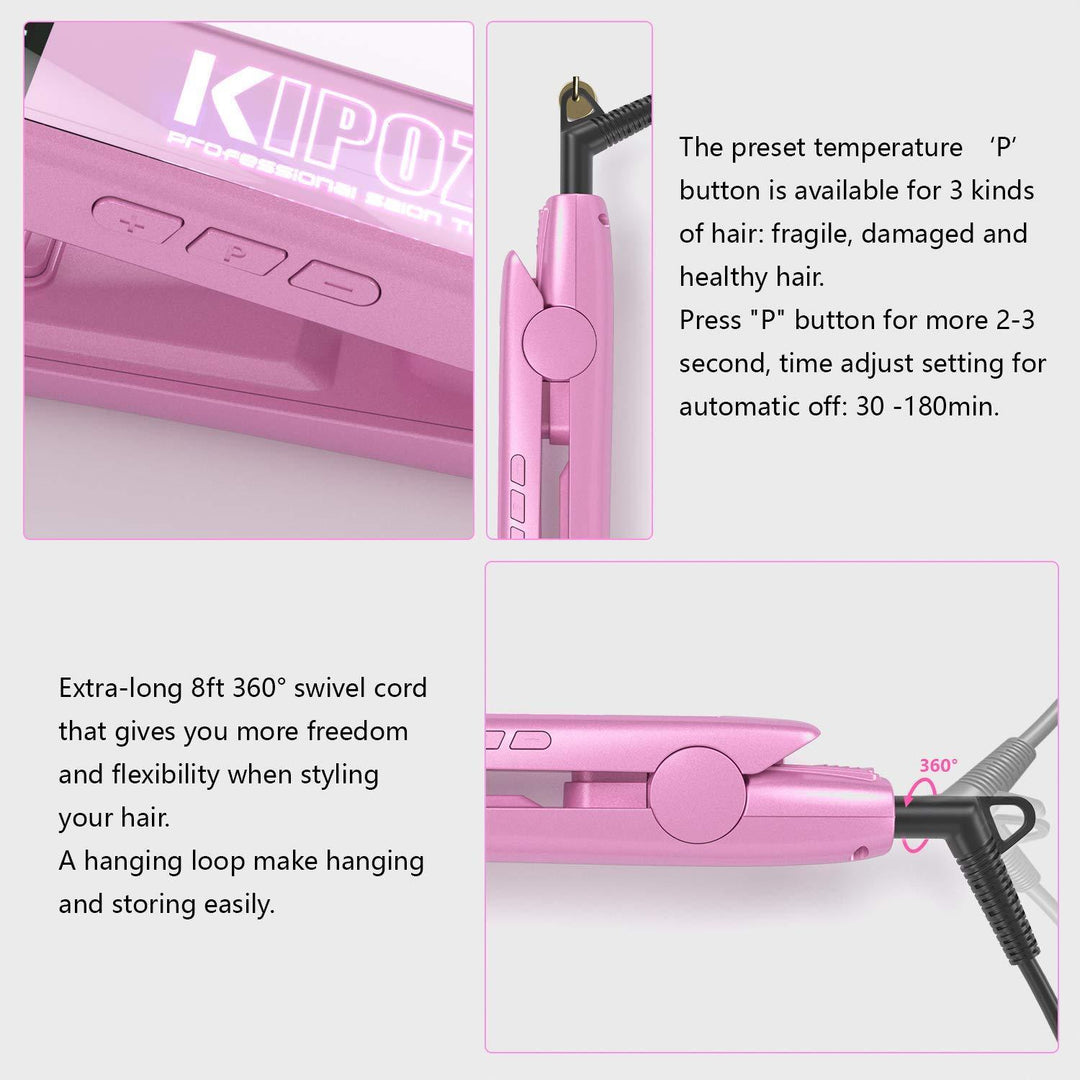 1.75 Inch Wide Straightener Flat Iron Kipozi