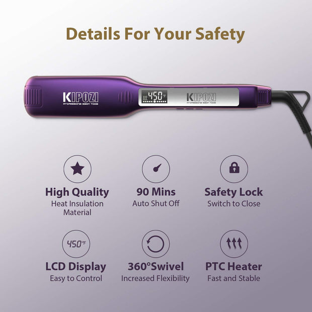 kipozi 139 purple flat iron