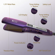kipozi 139 purple flat iron