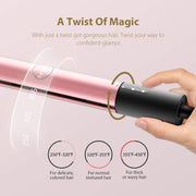 2 in 1 Straightener and Curling iron - V7 ROSE PINK